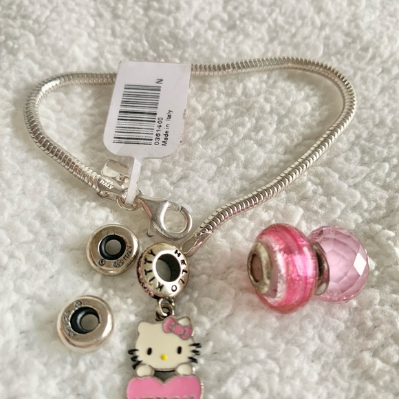 Kay’s Jewelers Sanrio Hello Kitty Charm Bracelet Sterling Silver - Picture 5 of 8